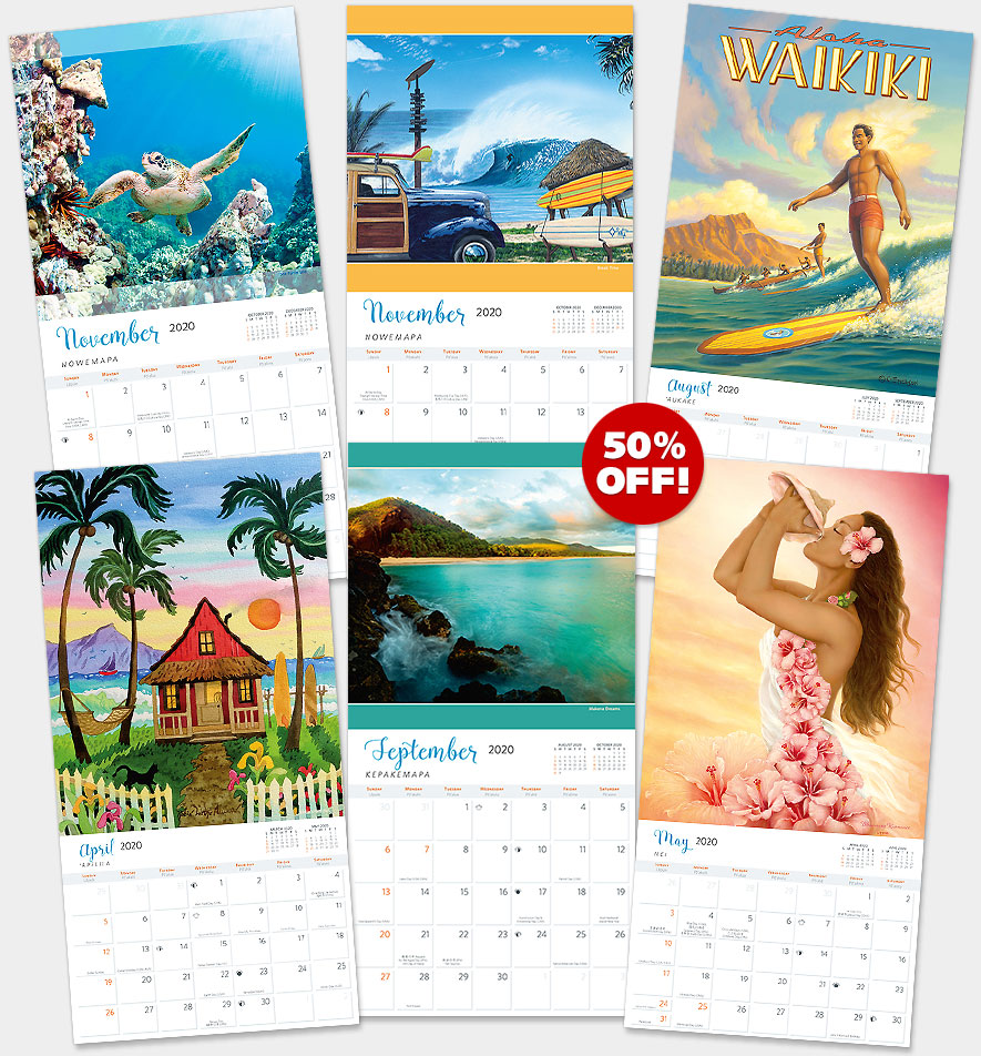 2020 Hawaiian Wall Calendars