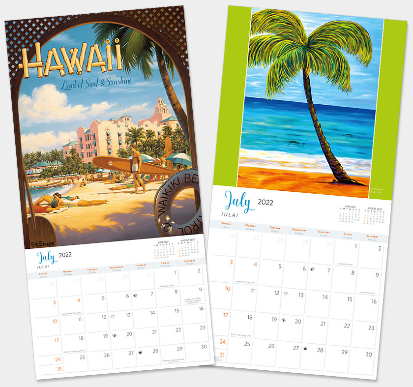 2022 Hawaiian Wall Calendars