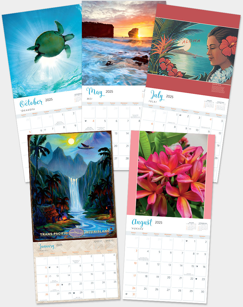 2025 Hawaiian Wall Calendars
