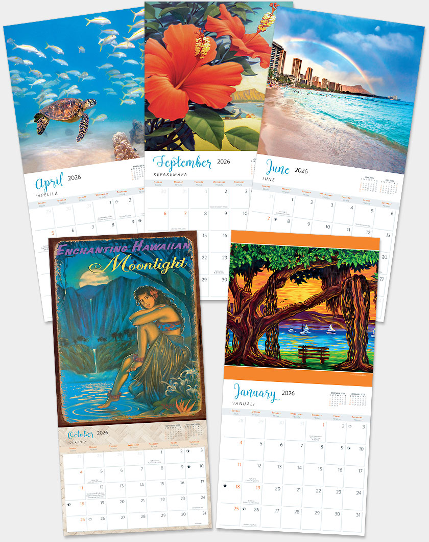 2026 Hawaiian Wall Calendars
