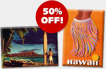 Hawaiian Magnets - ON SALE 50% OFF!