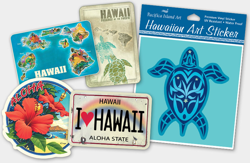 Hawaiian Art Stickers