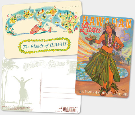 Hawaii Save The Date Vintage Postcards