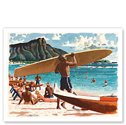 Waikiki Beach, Honolulu, Hawaii - Fine Art Prints & Posters