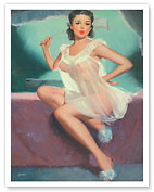 Girl in a Negligée - c. 1950 - Fine Art Prints & Posters