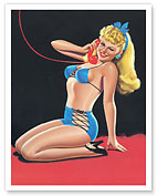 Blue Bikini - Eyeful Magazine Cover January 1945 - Fine Art Prints & Posters