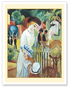 Big Zoo, Triptych (Großer Zoologischer Garten, Triptychon) - c. 1913 - Fine Art Prints & Posters