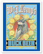 William J. Lemp’s Buck Beer - St. Louis, Missouri - c. 1886 - Fine Art Prints & Posters