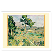 Mont Sainte-Victoire and the Viaduct of the Arc River Valley France - c. 1885 - Fine Art Prints & Posters
