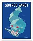 Source Parot - Carbonated Mineral Water - c. 1920's - Fine Art Prints & Posters