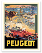 Peugeot Cycles Automobiles - c. 1909 - Fine Art Prints & Posters