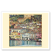 Malcesine on Lake Garda (Gardasee) Italy - c. 1913 - Fine Art Prints & Posters