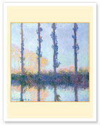 The Four Trees - Epte River near Giverny France - c. 1891 - Fine Art Prints & Posters