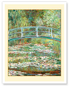 Bridge over a Pond of Water Lilies - c. 1899 - Fine Art Prints & Posters