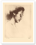 Leilani, Hawaii - Native Hawaiian Girl - from Etchings and Drawings of Hawaiians - c. 1930's - Giclée Art Prints & Posters
