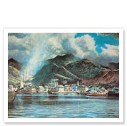 Honolulu Harbor 1850 - Fine Art Prints & Posters