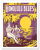 Honolulu Blues - Music by M. J. Gunsky and Nat Goldstein - c. 1923 - Fine Art Prints & Posters
