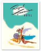 Royal Hawaiian Hotel - Honolulu, Hawaii - c. 1953 - Fine Art Prints & Posters