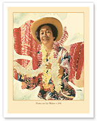 Hawaiian Lei Maker c. 1941 - Fine Art Prints & Posters