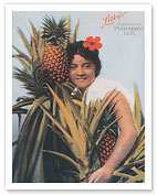 Libby's Hawaiian Pineapple Girl - Fine Art Prints & Posters