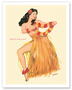 Swing and Sway - Hawaiian Hula Dancer - March 1953 - Fine Art Prints & Posters