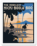 The Honolulu Hicki-Boola-Boo - Popular Hawaiian Song - Music by Albert Von Tilzer - Fine Art Prints & Posters