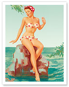 Polka Dot Bikini - c. 1940's - Fine Art Prints & Posters