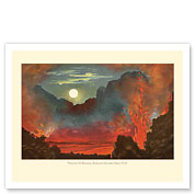 Kilauea Volcano - Big Island, Hawaii - Pele Fire Goddess - c. 1910 - Fine Art Prints & Posters