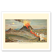 Mauna Loa Volcano - Big Island, Hawaii - c. 1910's - Fine Art Prints & Posters