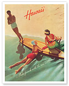 Hawaii - Make Friends with the Sun in Hawaii - c. 1937 - Fine Art Prints & Posters