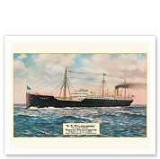 S.S. Wilhelmina - Weekly Sailings from San Francisco to Honolulu - c. 1917 - Fine Art Prints & Posters