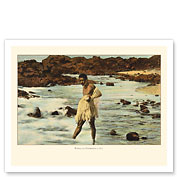 Hawaiian Net Fisherman (Lawai'a) - c. 1912 - Giclée Art Prints & Posters