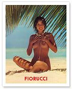 Fiorucci - Nude Girl on Beach - Giclée Art Prints & Posters