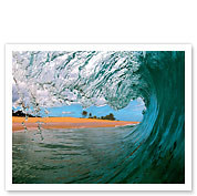 Beachbreak Tube - Hawaiian Breaking Wave - Hawaii - Fine Art Prints & Posters