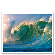 Morning Light Hawaii - Big Surf - Breaking Wave - Giclée Art Prints & Posters