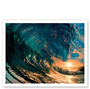 Morning Color - Hawaiian Wave - Giclée Art Prints & Posters