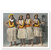 Hawaiian Hula Dancers - Fine Art Prints & Posters