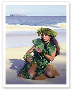 Patience, Hula Girl, Maui, Hawaii - Fine Art Prints & Posters