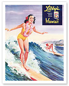 Surfer Girl, Libby's Pineapple Poster - Fine Art Prints & Posters