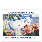 Hawaii by Flying Clipper, Pan American Airways System - Giclée Art Prints & Posters