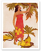 Breadfruit, Royal Hawaiian Hotel Menu Cover - Fine Art Prints & Posters