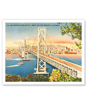 Oakland Bridge, San Francisco, California, USA - Fine Art Prints & Posters