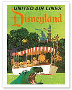 United Airlines Disneyland, Anaheim, California - Giclée Art Prints & Posters