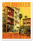 Los Angeles, California - Hollywood Movie Set - c. 1960 - Fine Art Prints & Posters