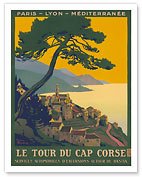 Paris - Lyon - Mediterranee Railway, Le Tour du Cap Corse - Giclée Art Prints & Posters
