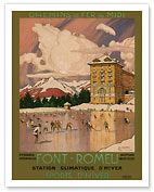 Chemins de Fer du Midi, Font-Romeu France - Giclée Art Prints & Posters