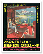 Montreux - Bernese Oberland Railway, Switzerland - Fine Art Prints & Posters