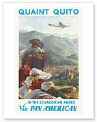 Pan American: Quaint Quito - In the Ecuadorian Andes - Giclée Art Prints & Posters