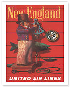 United Air Lines: New England - Fine Art Prints & Posters