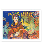 Aladdin: London Pantomime Theatre Poster - Fine Art Prints & Posters